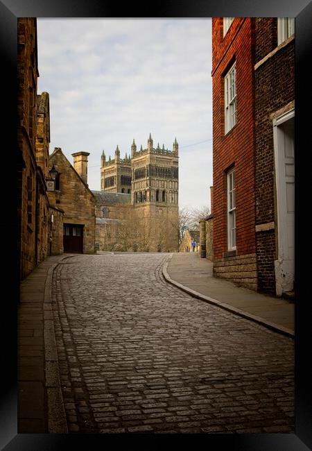 Durham Cathedral from Owengate Framed Print by Rob Cole