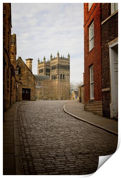 Durham Cathedral from Owengate Print by Rob Cole