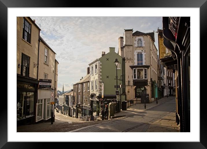 Timeless Charm Saddler Street Intersection Framed Mounted Print by Rob Cole