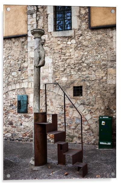 The Lioness of Girona Sculpture Acrylic by Artur Bogacki