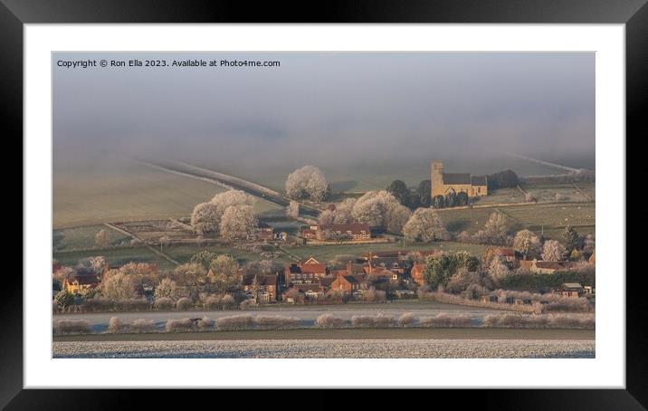 Weaverthorpe's Enchanting Frosty Mist Framed Mounted Print by Ron Ella