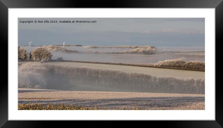 A Misty Morning in North Yorkshire Framed Mounted Print by Ron Ella