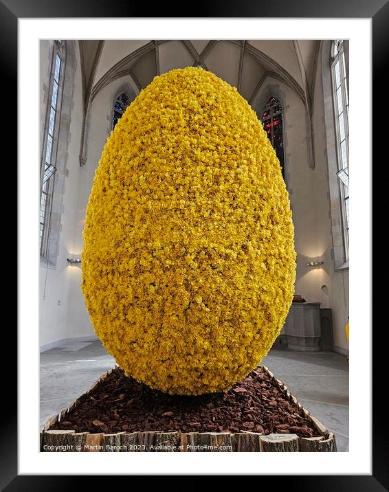 World's biggest Easter egg Framed Mounted Print by Martin Baroch