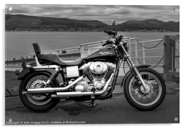 Harley Davidson Dyna Acrylic by RJW Images