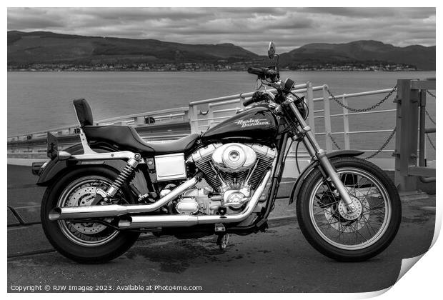 Harley Davidson Dyna Print by RJW Images