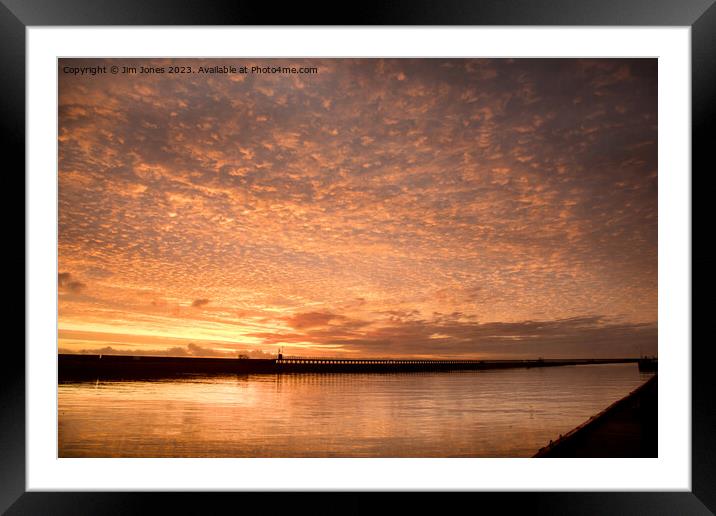October Sunrise on the River Blyth Framed Mounted Print by Jim Jones