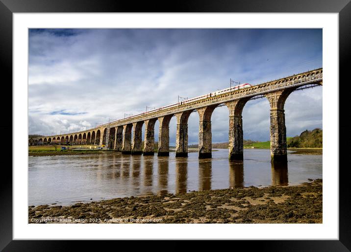 Royal Border Bridge, Berwick-upon-Tweed. Framed Mounted Print by Kasia Design