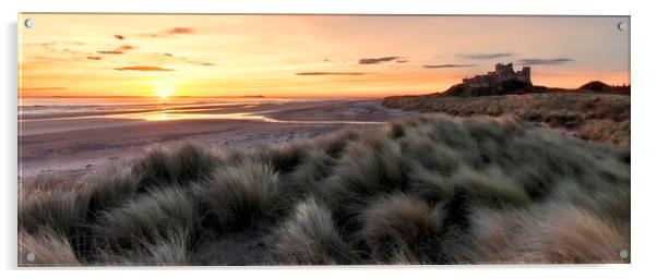 Bamburgh Sunrise Acrylic by Northeast Images