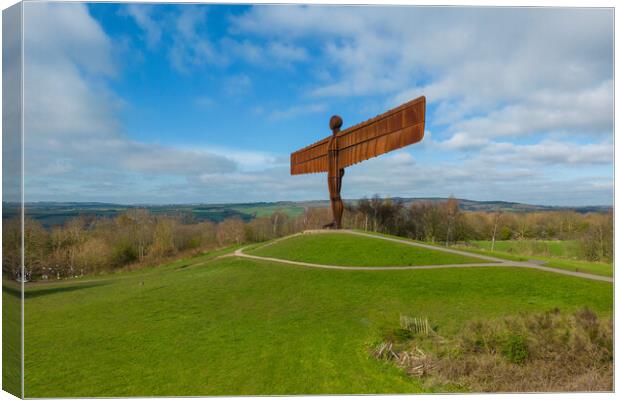 The Angel of the North Canvas Print by Apollo Aerial Photography
