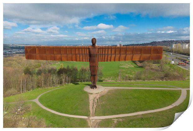 The Angel of the North Print by Apollo Aerial Photography