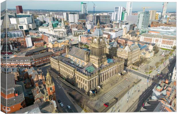 Leeds Town Hall Canvas Print by Apollo Aerial Photography