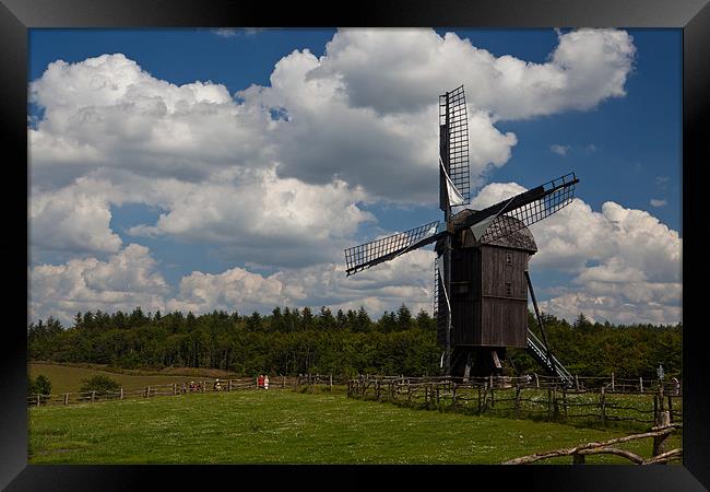 windmill Framed Print by Thomas Schaeffer