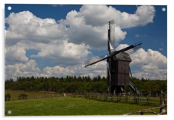 windmill Acrylic by Thomas Schaeffer
