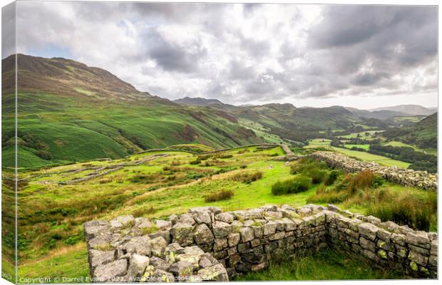 Hardknott Fort Canvas Print by Darrell Evans