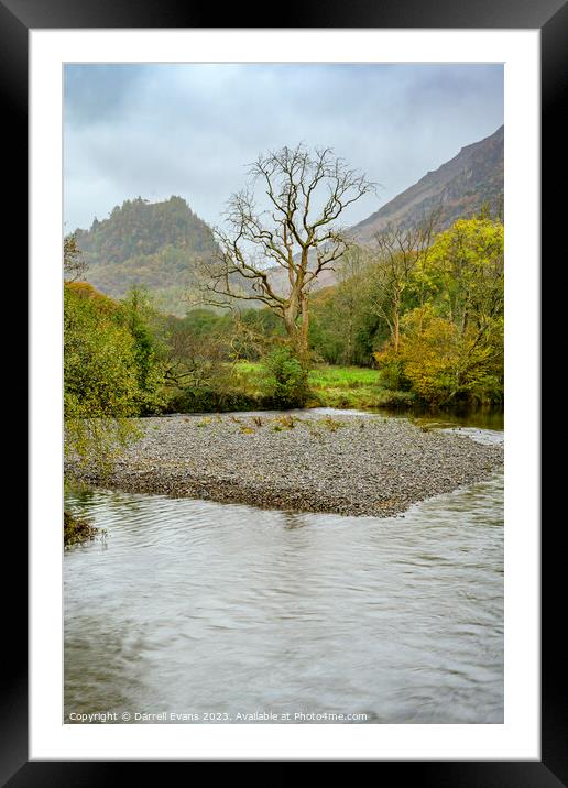 River at Grange Framed Mounted Print by Darrell Evans