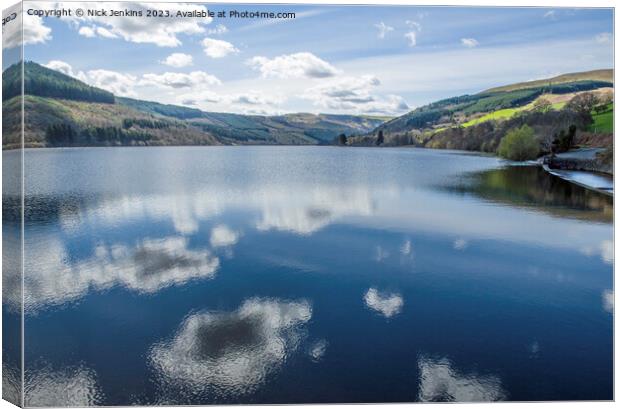 Talybont Reservoir Brecon Beacons   Canvas Print by Nick Jenkins