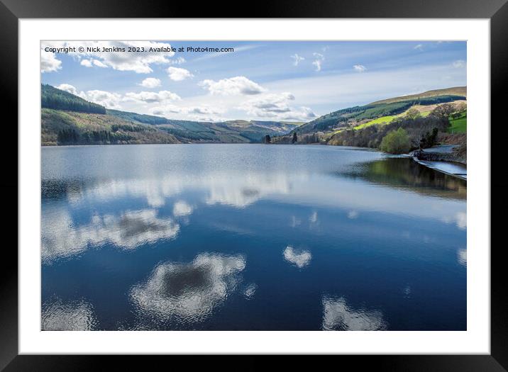 Talybont Reservoir Brecon Beacons   Framed Mounted Print by Nick Jenkins