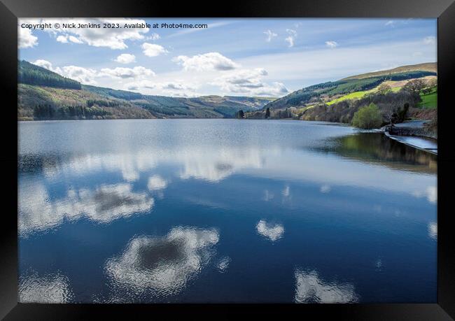 Talybont Reservoir Brecon Beacons   Framed Print by Nick Jenkins