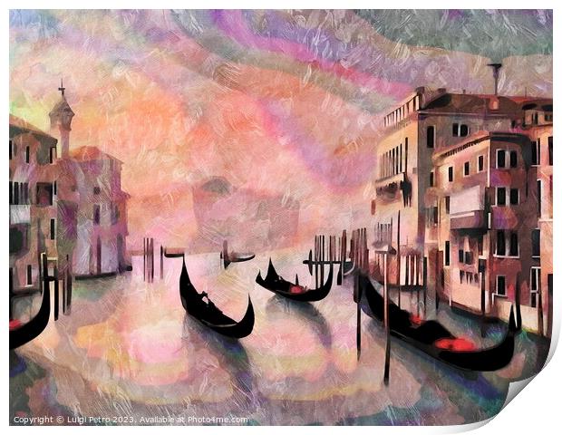 Venices Majestic Grand Canal Print by Luigi Petro