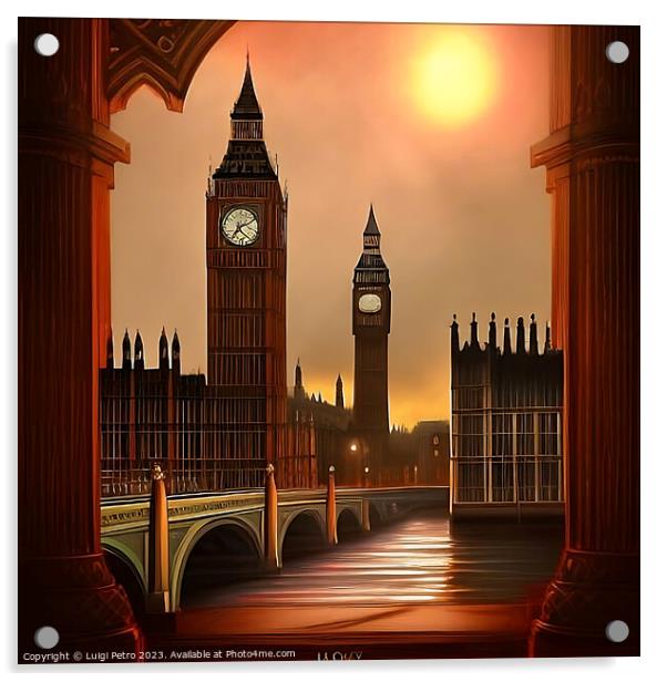 Majestic Big Ben Twins Acrylic by Luigi Petro