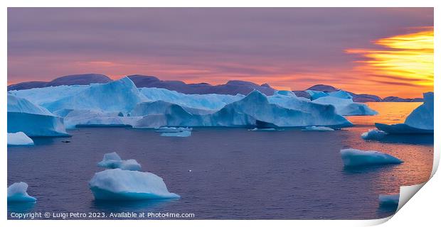 Frozen Beauty in Antarctica Print by Luigi Petro