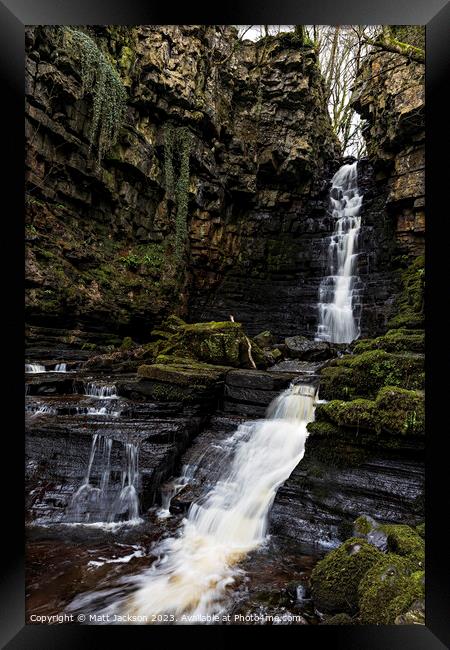 Mill Gill waterfall Framed Print by Matt Jackson