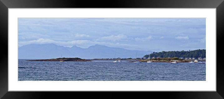 Millport seascape, Firth of Clyde, Scotland Framed Mounted Print by Allan Durward Photography