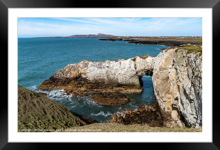 walking the Anglesey Coastal Path - Trearddur Bay to Rhoscolyn  Framed Mounted Print by Gail Johnson