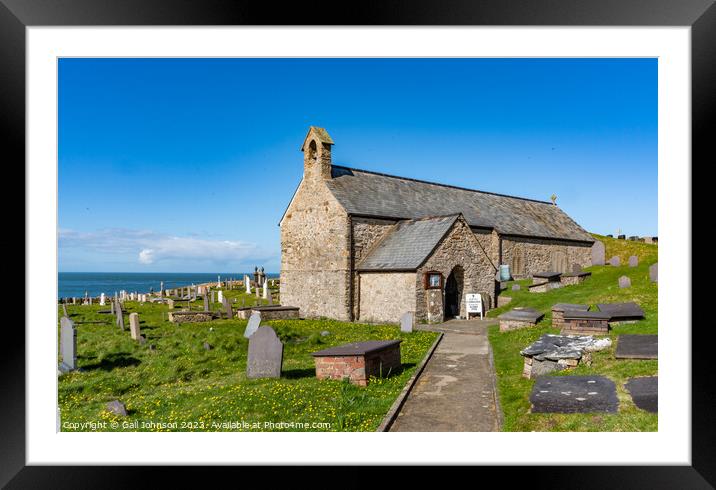Llanbadrig St Patrick on the isle of anglesey coastal path  Framed Mounted Print by Gail Johnson