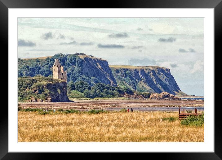 Greenan castle, Ayr, Scotland Framed Mounted Print by Allan Durward Photography