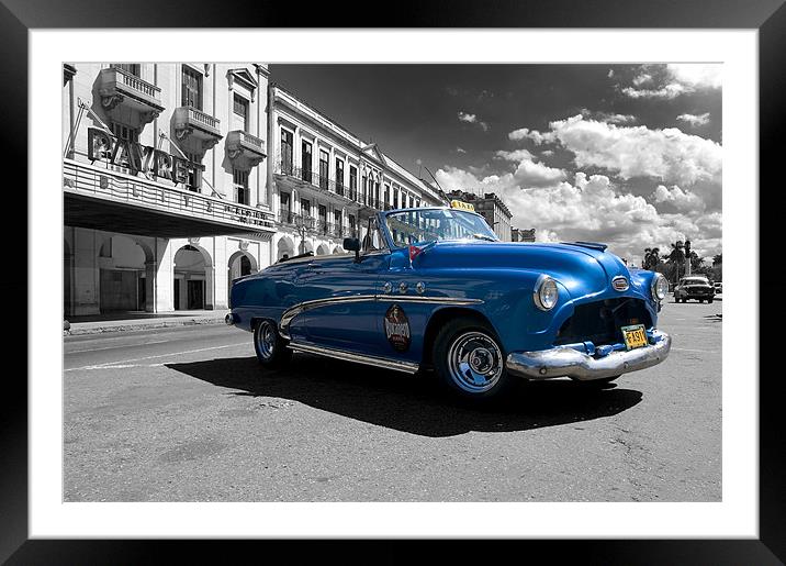Havana Taxi Framed Mounted Print by Simon Marshall
