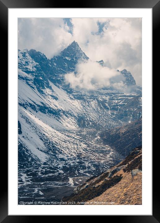 High Mountain Peak Framed Mounted Print by Matthew McCormack