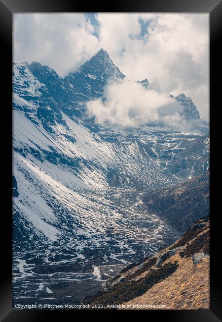 High Mountain Peak Framed Print by Matthew McCormack