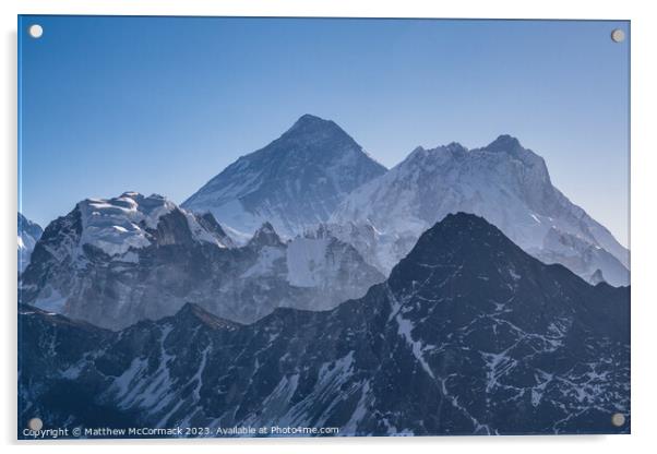 Mount Everest Acrylic by Matthew McCormack