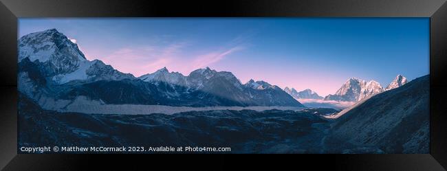 Himalayian Panoramic Framed Print by Matthew McCormack