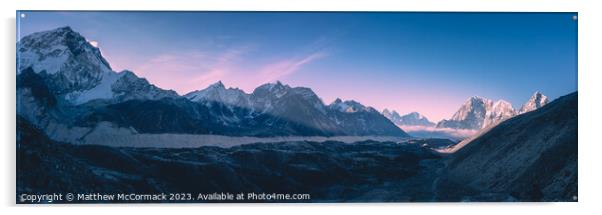 Himalayian Panoramic Acrylic by Matthew McCormack