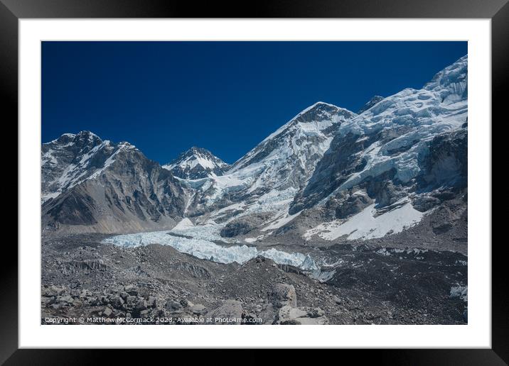 Everest Basecamp Framed Mounted Print by Matthew McCormack