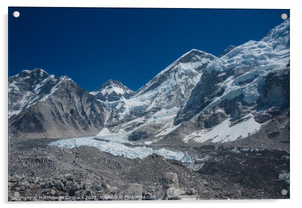 Everest Basecamp Acrylic by Matthew McCormack