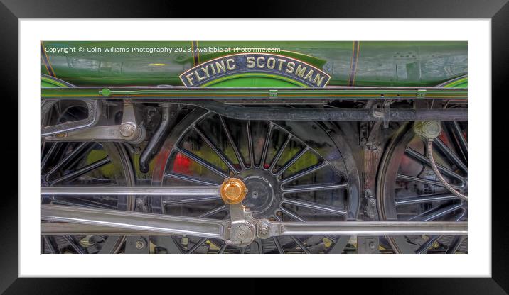 The Return Of The Flying Scotsman 3 Framed Mounted Print by Colin Williams Photography