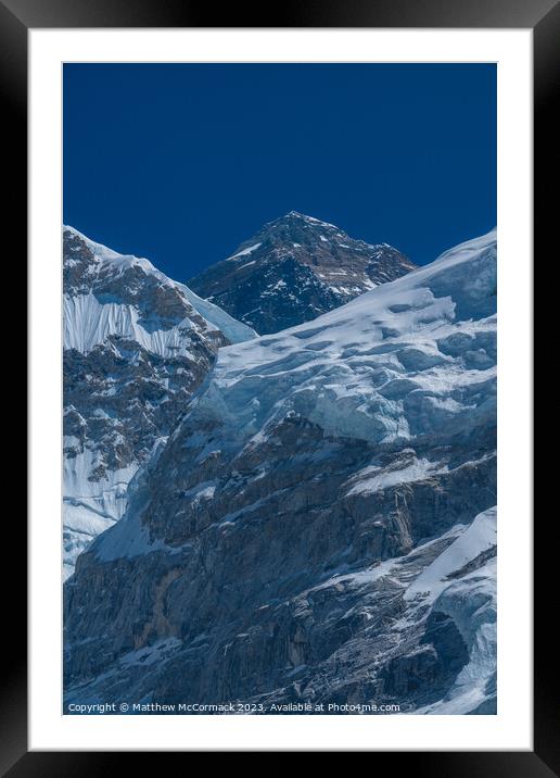 Everest Framed Mounted Print by Matthew McCormack