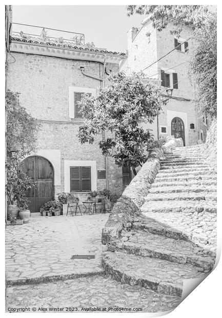A picturesque Mediterranean village Print by Alex Winter