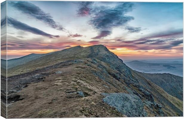 Majestic Sunrise over Blencathra Canvas Print by James Marsden