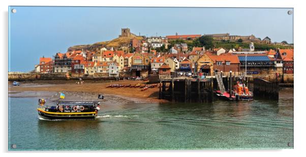 Whitby Harbour Panorama Acrylic by Darren Galpin