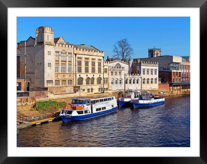 River Ouse from Lendal Bridge, York  Framed Mounted Print by Darren Galpin