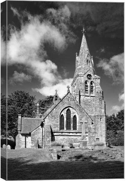 Church of the Holy & Undivided Trinity, Edale Canvas Print by Darren Galpin