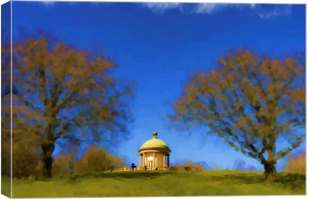 Heaton Park Temple Manchester Classic Oils Canvas Print by Glen Allen