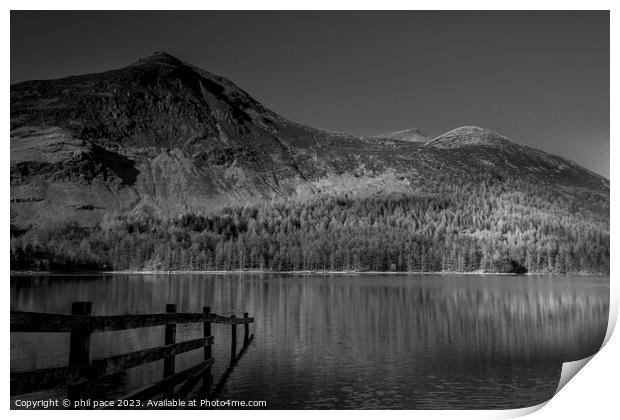 Buttermere in Monochrome  Print by phil pace