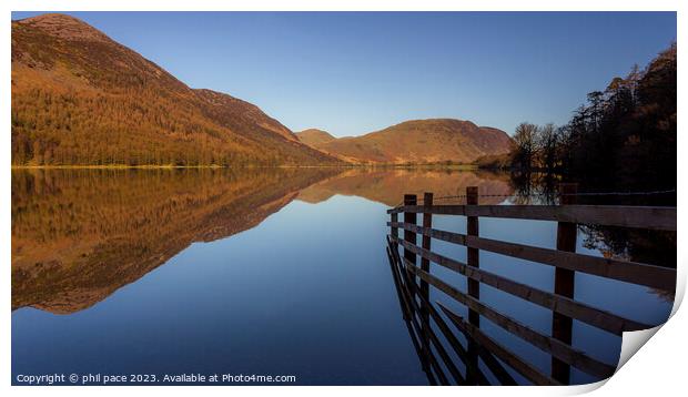 Buttermere Reflections Print by phil pace