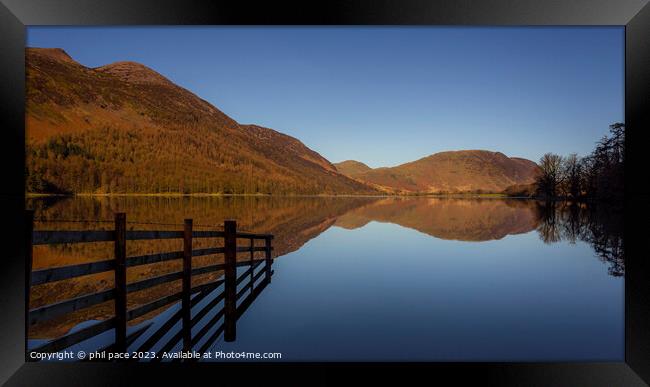 Buttermere Framed Print by phil pace
