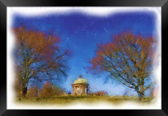 Heaton Park Manchester - Impressionist Oils Framed Print by Glen Allen